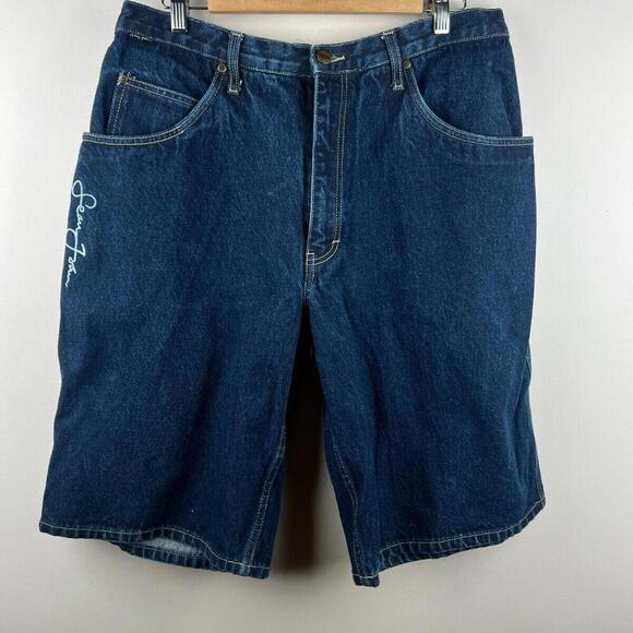 Sean John Vintage Y2K Denim Baggy Shorts size 36 - Picture 1 of 7